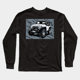 WHITE JEEP WRANGLER Long Sleeve T-Shirt